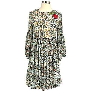 Anthropologie x Bhanuni by Jyoti Libra Embroidered Dress Size XS / S Floral